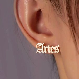 ARIES Zodiac Sign Earrings Set